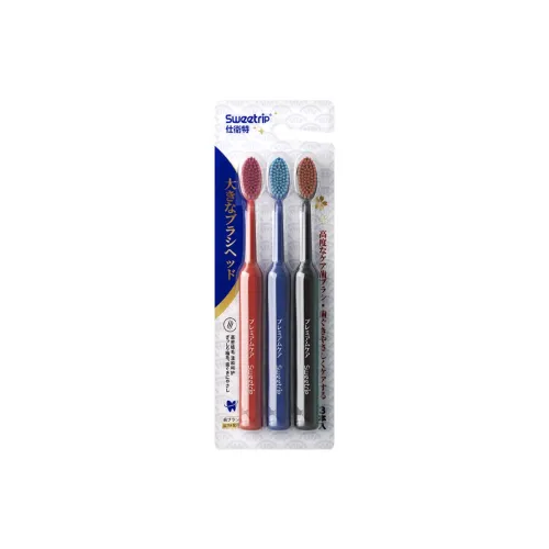 SWEETRIP Adults Soft Brush Dopamine Color Scheme Toothbrushes Roman Column High Density