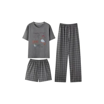 Qiao Ni Tong Pajama Set Women's Three Piece Set