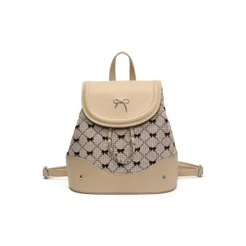 Homeboisportclub PU Backpack Women's Silver/Brown/White