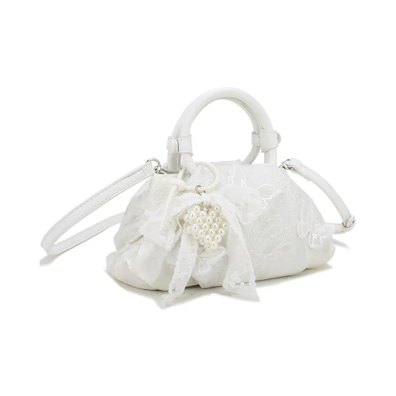 Carit&Koty PU Handbag Women's White Embroidery-1