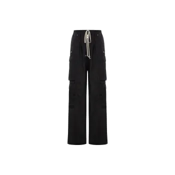 RICK OWENS Wide Leg Elastic Waist Trousers