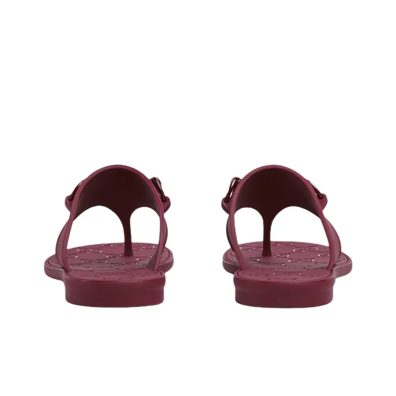 GUCCI Horsebit Flip Flops Women's Fuchsia-4