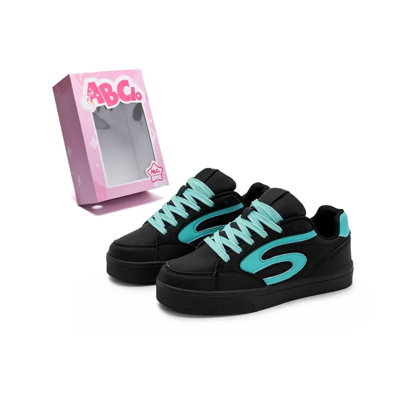 ABCIO Slip Resistant Shock Absorbers Lightweight Low Top Skateboard Shoes Unisex-5