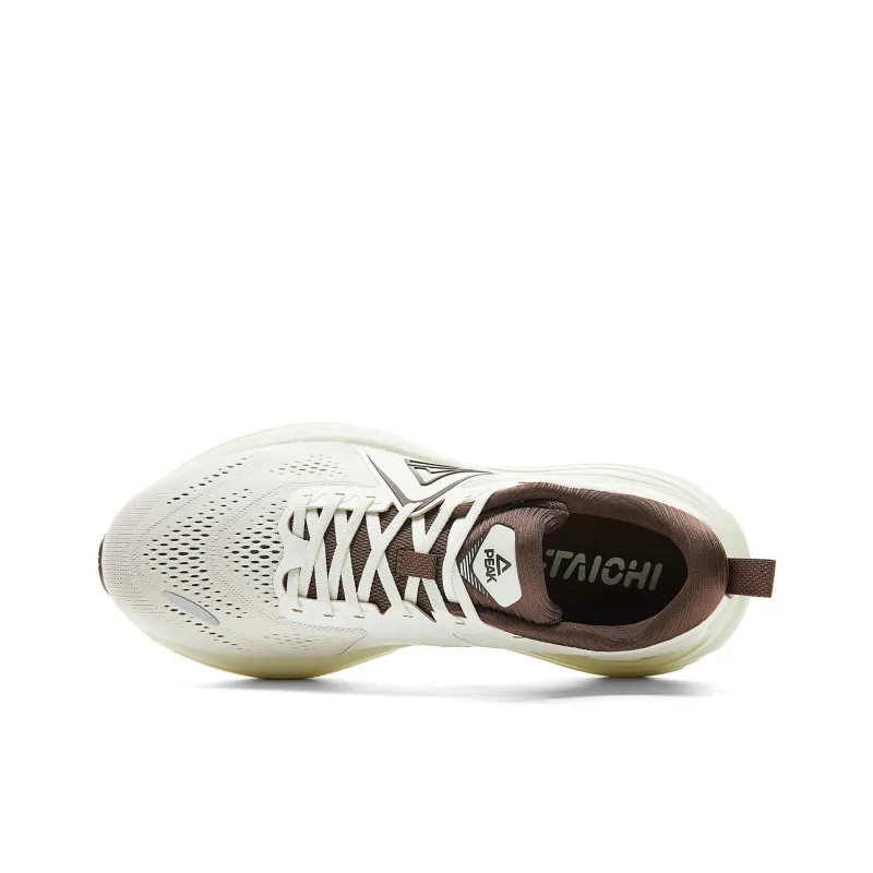 PEAK Cushioning, Slip Resistant, Rebound Low Top Running Shoes Men's Canvas White Brown-3