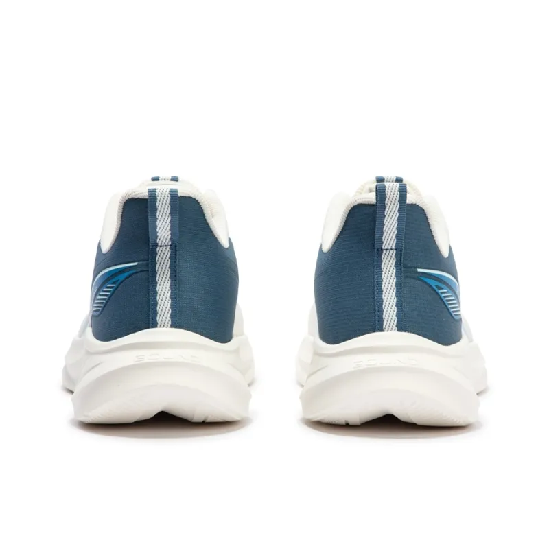 361° Cushioning Anti Slip And Wear Resistant Low Top Running Shoes Men's White Blue-4