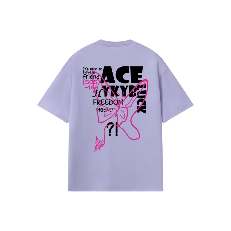 YK&YB T Shirts Unisex Light Purple-1