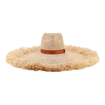 DSQUARED 2 Raffia, Leather Hats & Caps Women's Beige