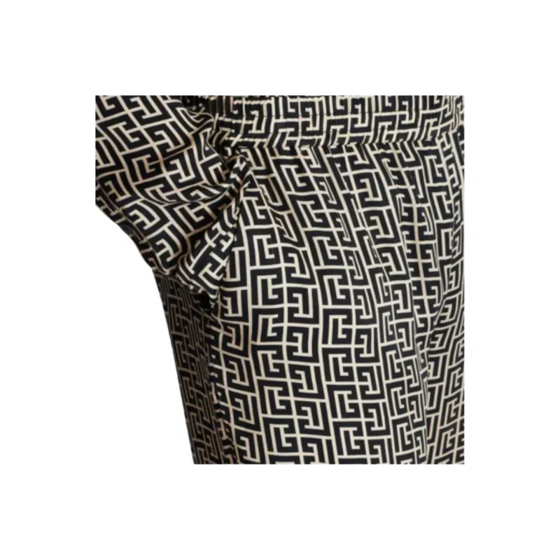 BALMAIN Monogram pattern Trousers-5