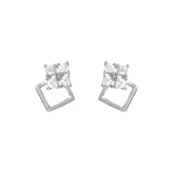QIANFANGDAHUANGYE Zircon Stud Earrings Women's
