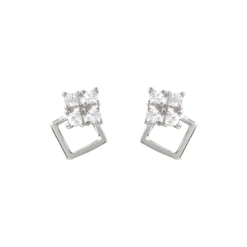 QIANFANGDAHUANGYE Zircon Stud Earrings Women's