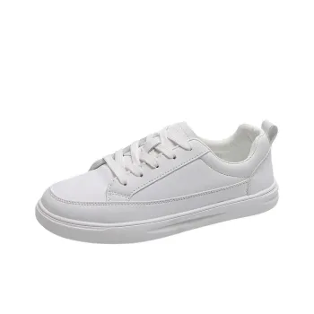 Mulinsen Wear resistant And Lightweight Low Top Skateboard Shoes Women's White
