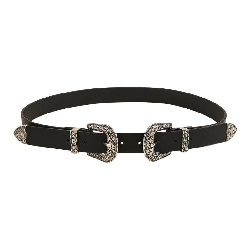JEANSWEST PU Leather Belts Unisex 2.3CM-0