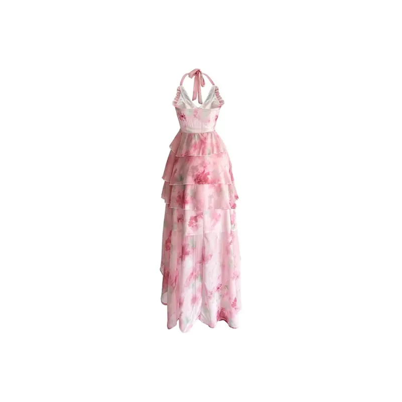 XUANSHU Slip Dresses Women's Pink-2