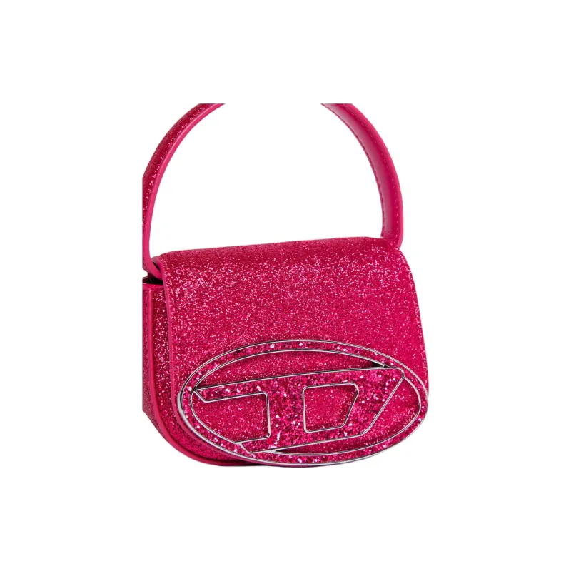 DIESEL Polyethylene Terephthalate With Cow Leather Handbag Mini Women's Rose Red-3