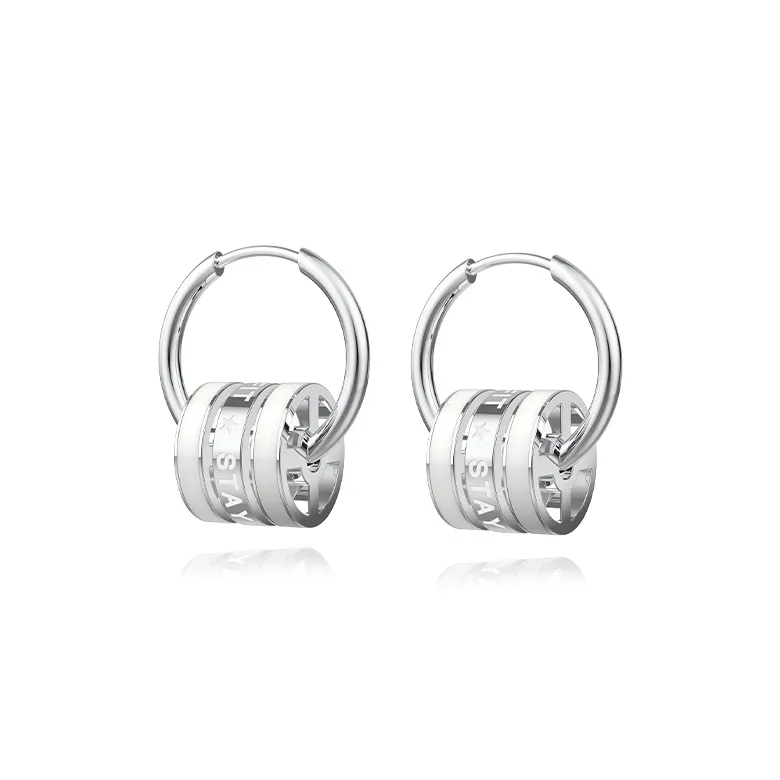 RAWNESS Titanium Steel Stud Earrings Men's-4