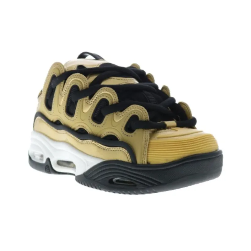 OSIRIS D3 Abrasion Resistant Low Top Skateboard Shoes Men's Gold-3