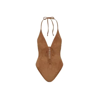 FRANKIES BIKINIS One Piece Swimsuits Women's Brown