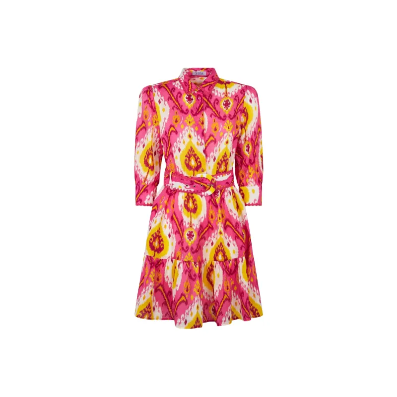 MC2 SAINT BARTHELEMY Long Sleeved Dress Women's Fuchsia-0