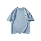 Haze Blue-Short-Sleeved-Elf White (Small Logo)