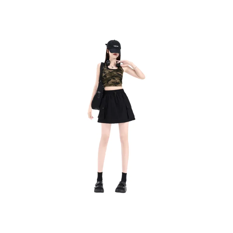 7 SEVFUN Cargo Short Skirts Women's-8