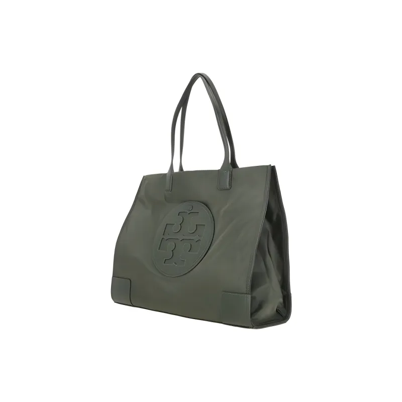 TORY BURCH Ella Fabric Artificial Leather Tote Bag Shopping Bag Handbag Women's Basil Green-1