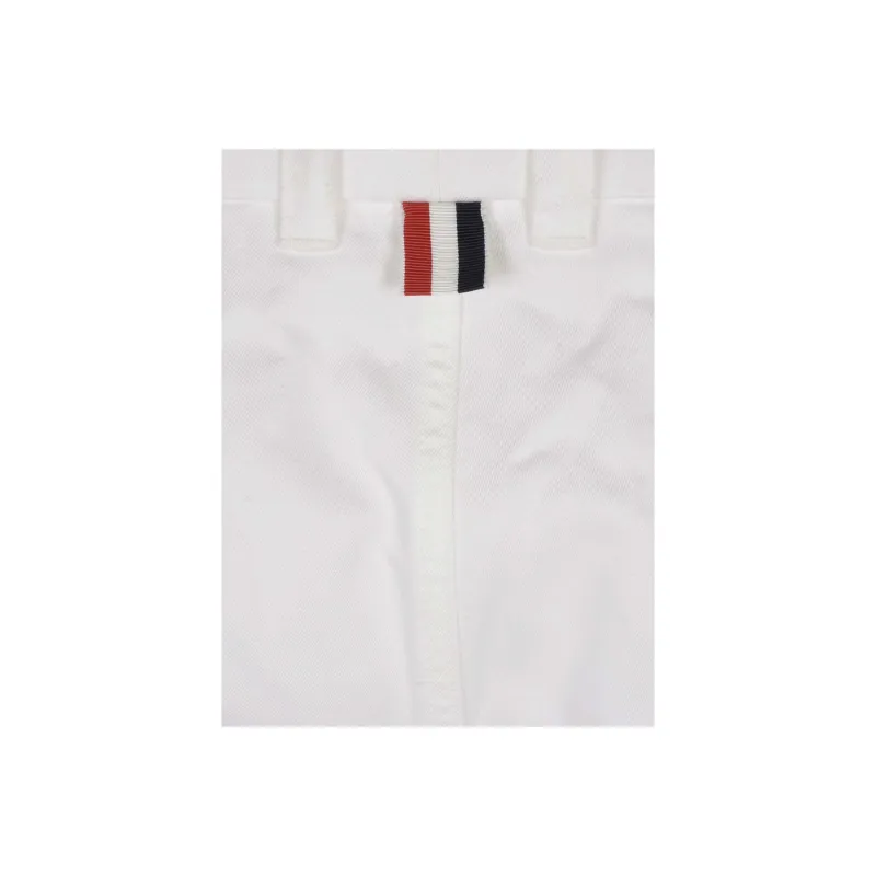 THOM BROWNE Cotton Straight leg Trousers-2