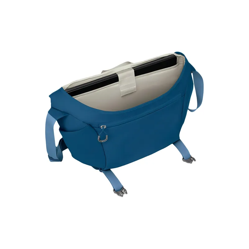 OSPREY Recycled Polyester Messenger Bag, Shoulder Bag, Crossbody Bag, Handbag Regular Unisex Dark Blue-3