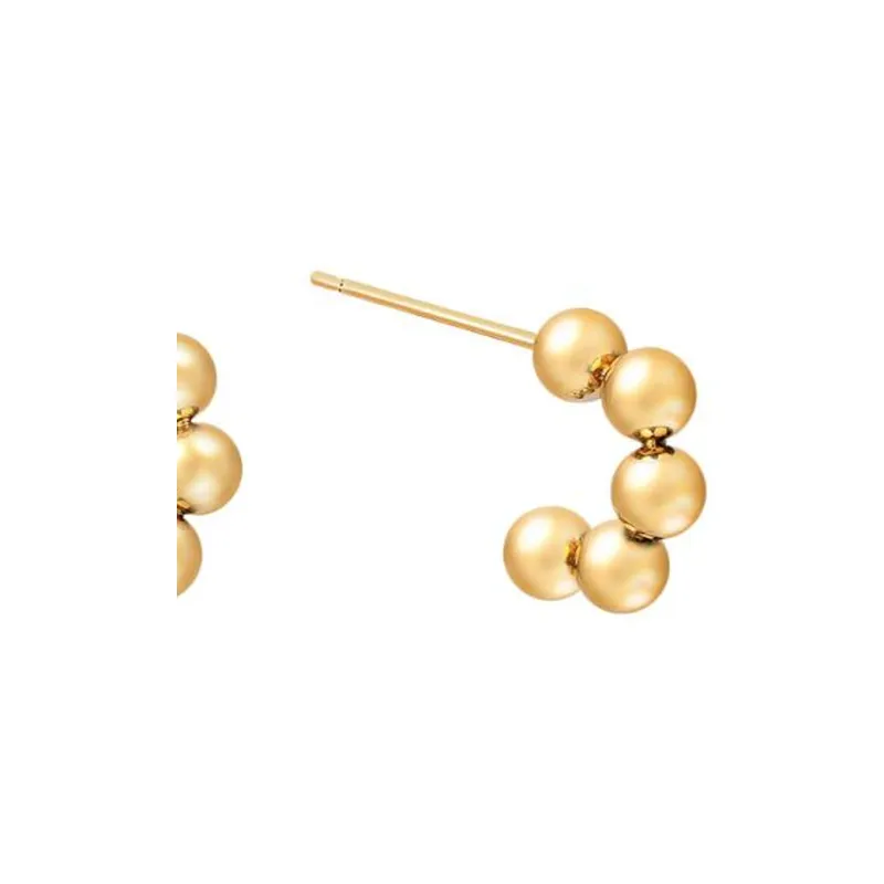 ATTICA Brass Earrings Women's Gold-2