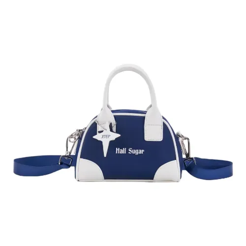 XTEP Semi-sugar Series Textile Fabrics Shoulder Bag Women's White Blue