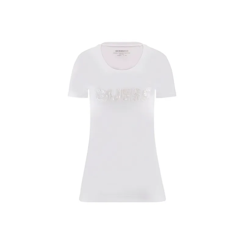 GUESS T Shirts Women's G011 White-0