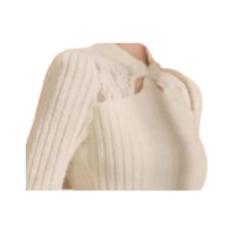 QIAOYUHUAZUN Long Sleeved Dresses Women's Ecru-1