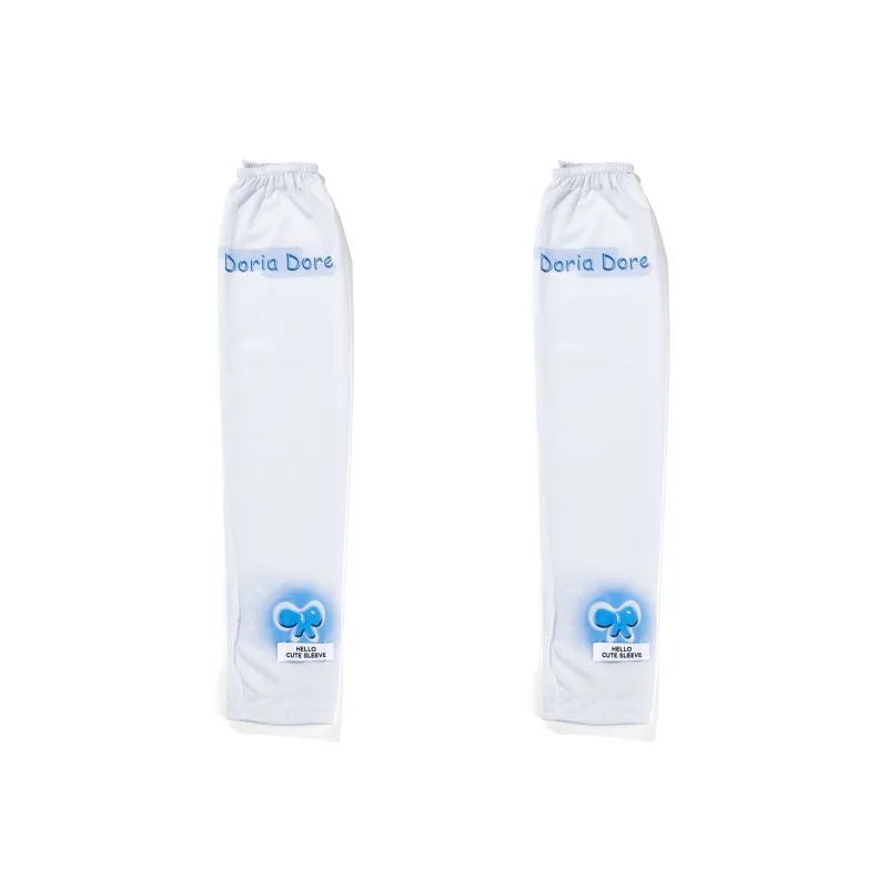 Anxious Ice Silk Polyester Sun Protection Sleeves Women's-9