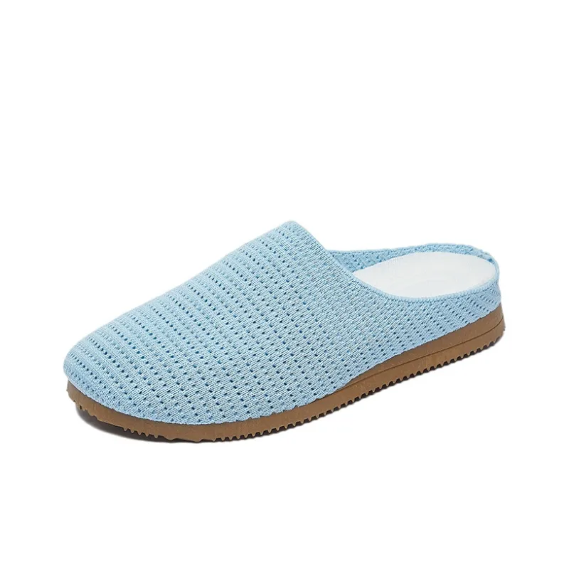 AJPAP Rubber Sole Woven Closed Toe Slippers Women's-18