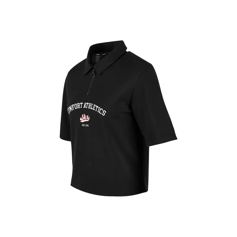 Skechers Skx Classic Sports Series Polo Shirt Women's Black 0018-0