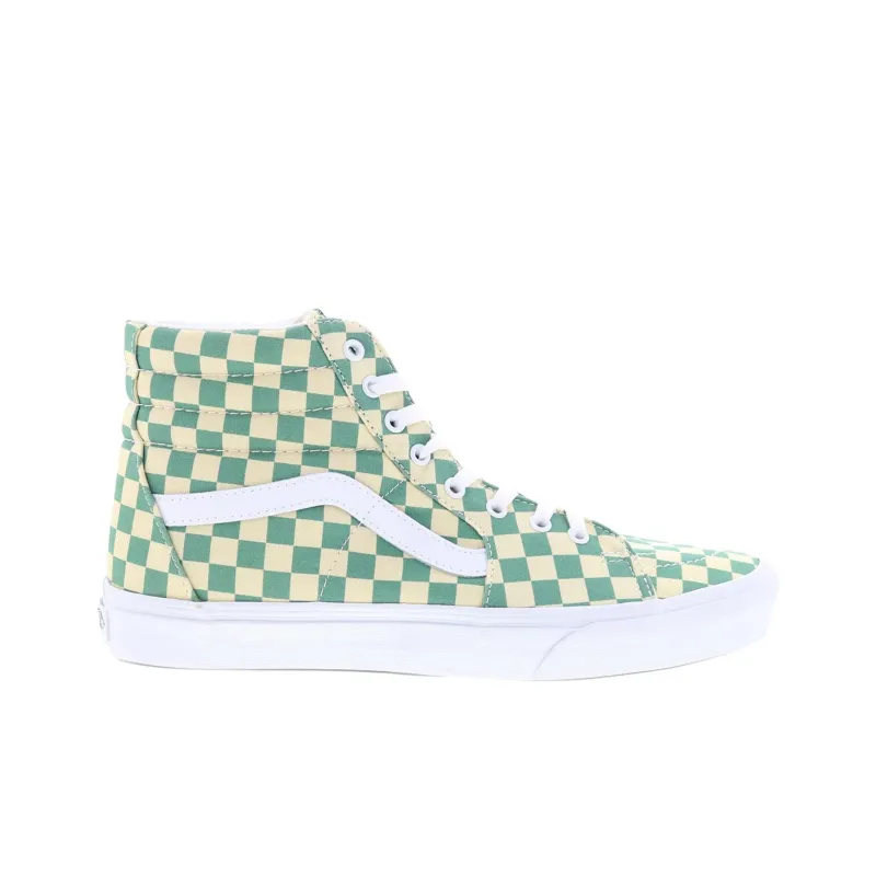 Vans Sk8 Hi Checkerboard Light Green-1