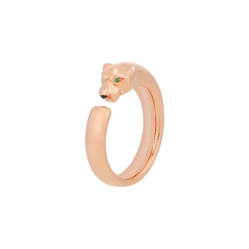 CARTIER 18K Rose Gold Rings Unisex Rose Gold