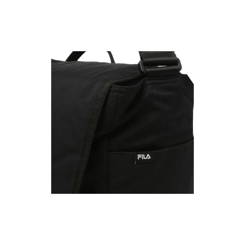 FILA Nylon Messenger Bag, Shoulder Bag, Crossbody Bag Unisex Black-3