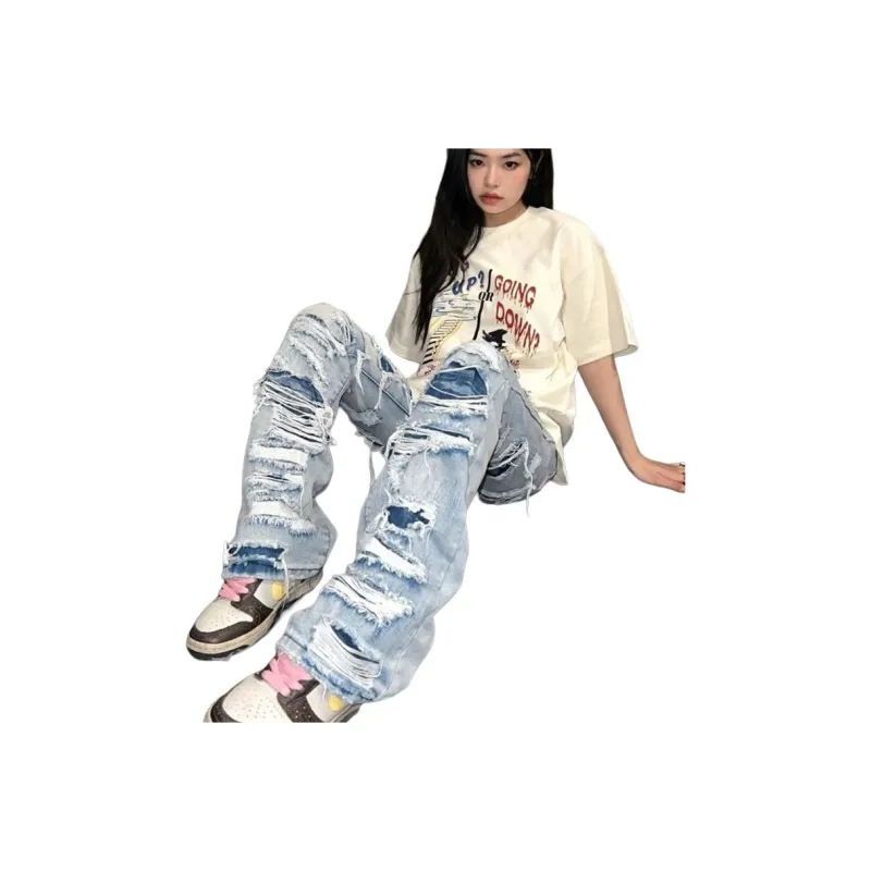 VIPGOOSE Jeans Unisex Blue-1