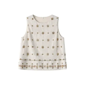 SHUXI Tank Tops Women's Gypsy Sun Tan