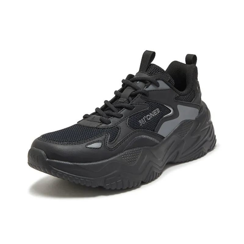 361° Slip Resistant, Abrasion Resistant, Breathable Low Top Casual Shoes Women's Black Smoke Gray-1
