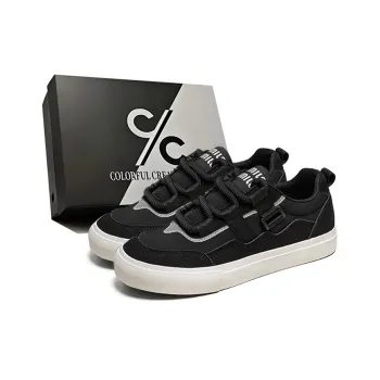 Colorful Creations Skateboard Shoes Men Low Top Black/Green/Camel