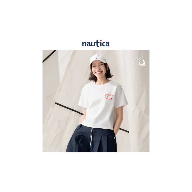 Nautica White Sail Regular T Shirt Women's-1