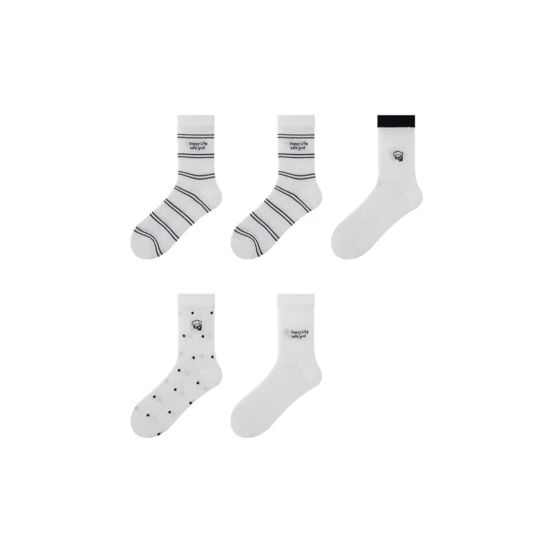 Top Melon Mid Calf Socks Women's 5 Pack-36