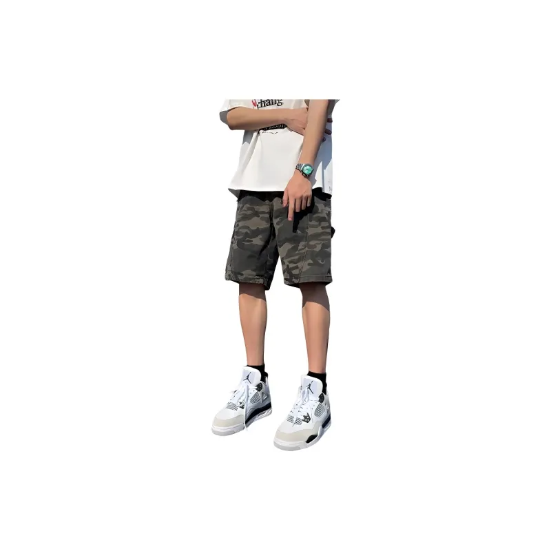 DANJUE Cargo Shorts Unisex Army Green-0