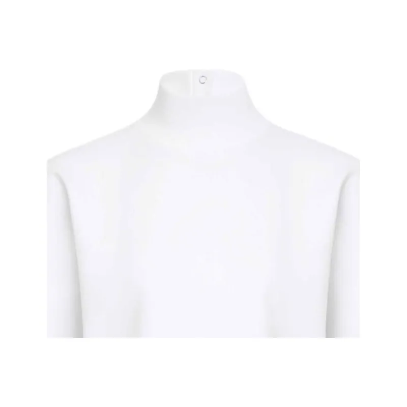 Alaia SS25 Drop Shoulder Sleeve T Shirt Women's White-2