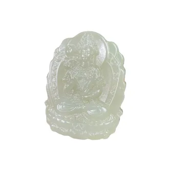 BUDOUXIAOAI Pendants White Jade/Pale Greenish White Jade Unisex