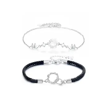 JOYDINNY Alloy Rope Bracelets Unisex
