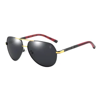 Maserati Metal Aviator Sunglasses Unisex