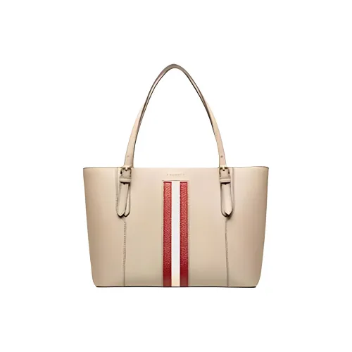 BALLY Cow Leather Tote Bag, Shopping Bag, Handbag, Shoulder Bag Women's Wheat