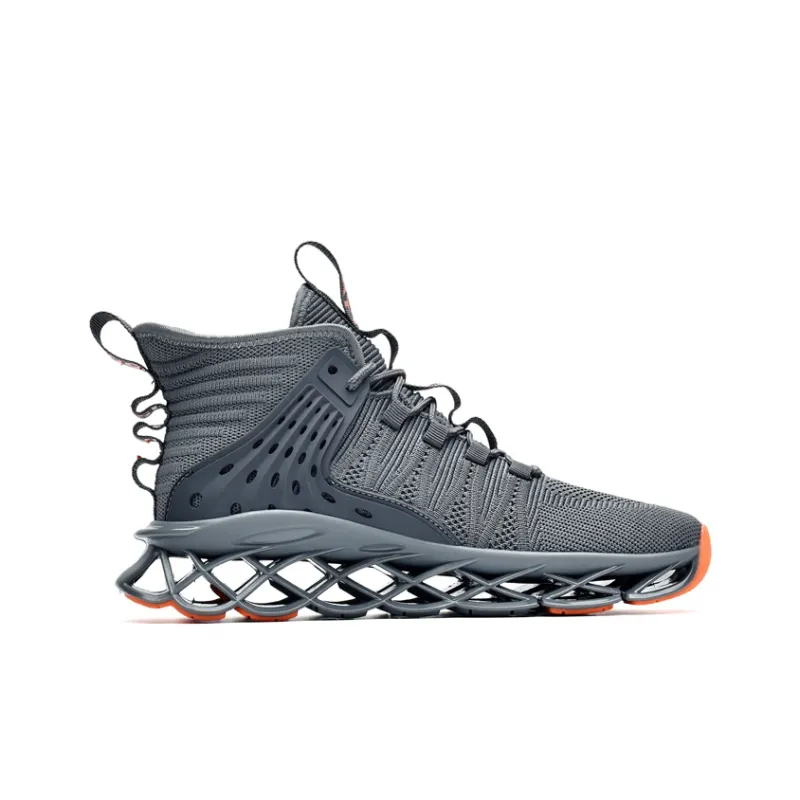 AMICNIEGD Shock Absorbers With Slip Resistant And Abrasion Resistant Properties High Top Casual Shoes Men's-2